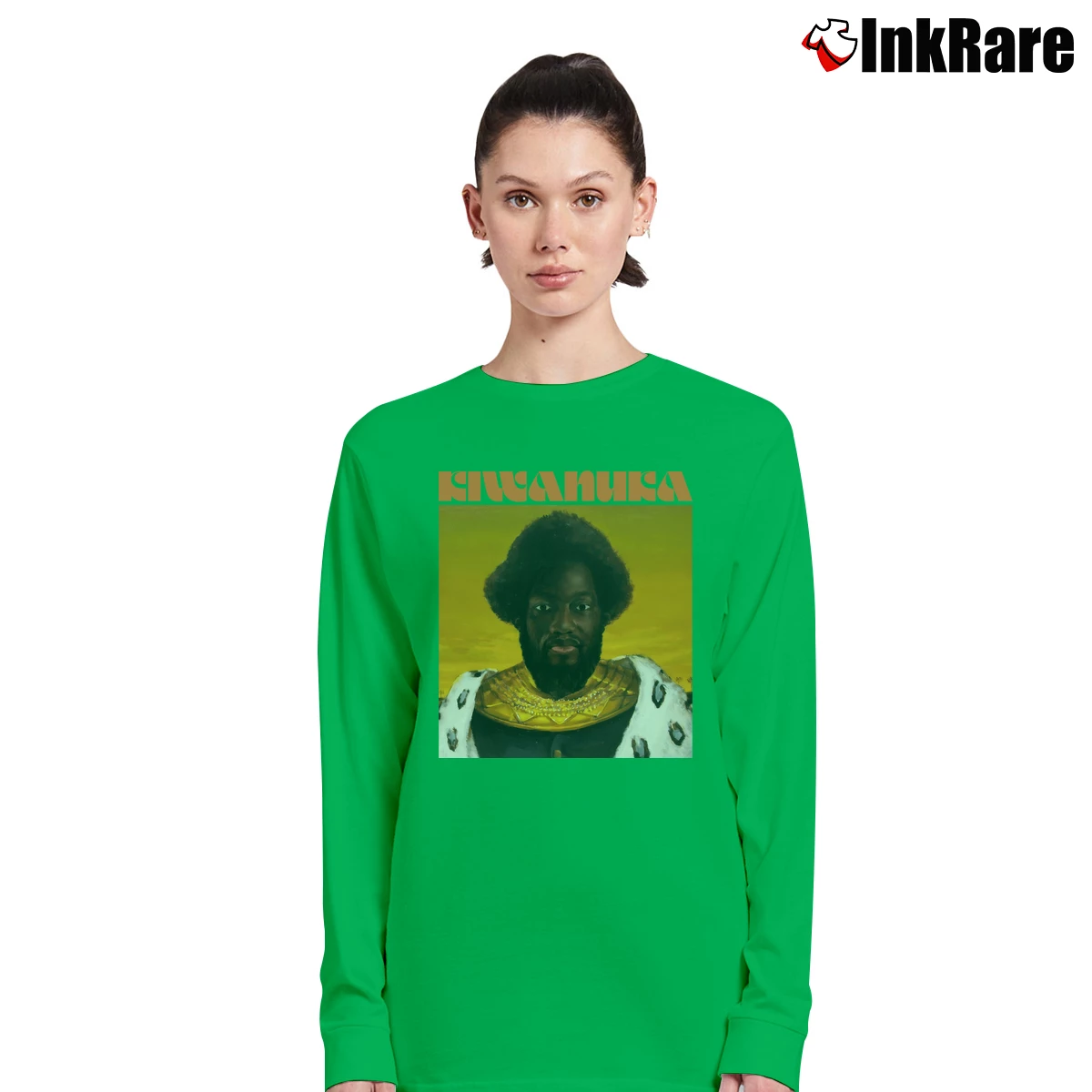 Women’s Michael Kiwanuka Long-Sleeve Top in irish green | Sleek, Versatile, All-Season