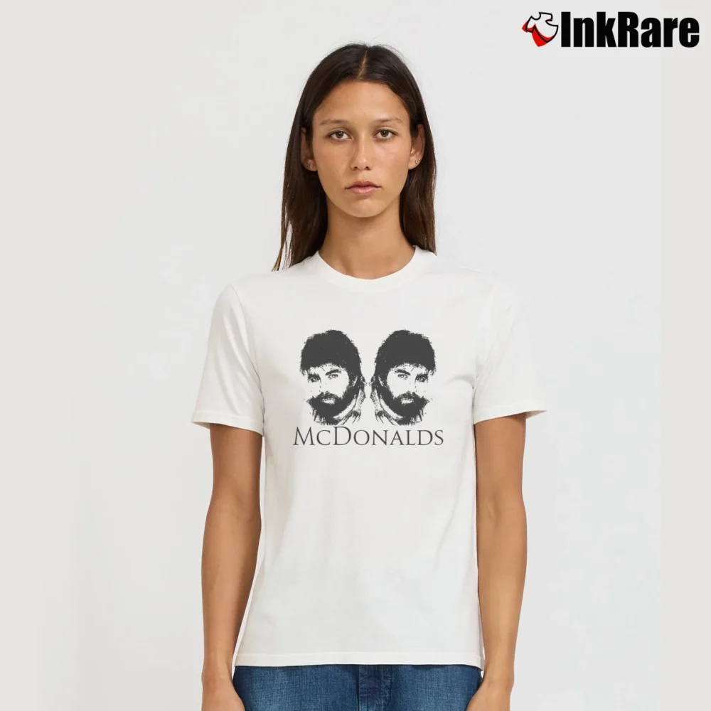 Women’s Michael McDonald Doobie Brothers Toto Drawing Signature T-Shirt in white | Soft, Flattering Fit