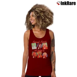 Women’s Michael Monroe Not Faking It Album Tank Top in maroon | Lightweight, Movement-Friendly