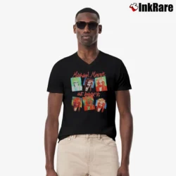 Men’s Michael Monroe Not Faking It Album V-Neck Tee in black | Sharp, Breathable, Everyday Staple
