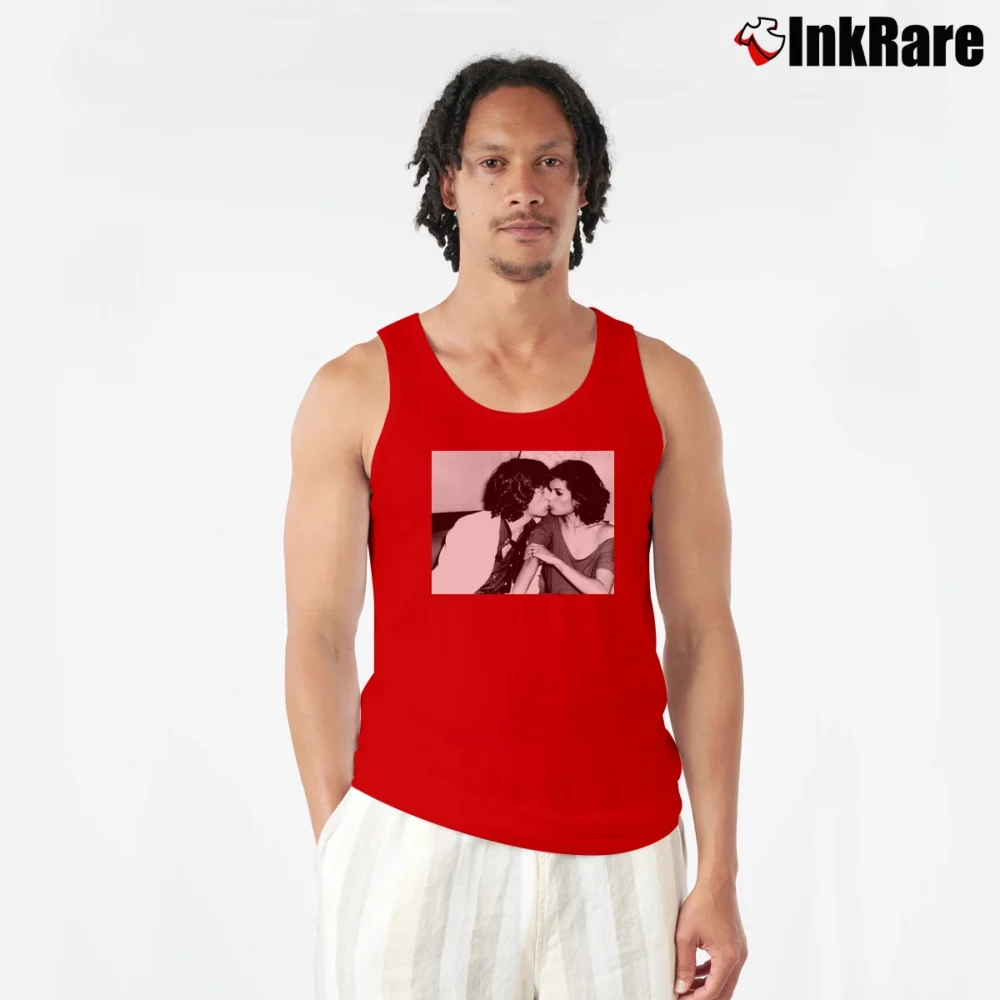 Men’s Mick and Bianca Rose Hartman Retro Tank Top in red | Breathable, Active-Friendly Design