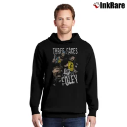 Men’s Mick Foley Three Faces Of Foley Pullover Hoodie in black | Cozy, Durable, Modern Fit