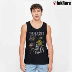 Men’s Mick Foley Three Faces Of Foley Tank Top in black | Breathable, Active-Friendly Design