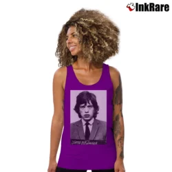 Women’s Mick Jagger Mugshot Rock Legend Tank Top in purple | Lightweight, Movement-Friendly