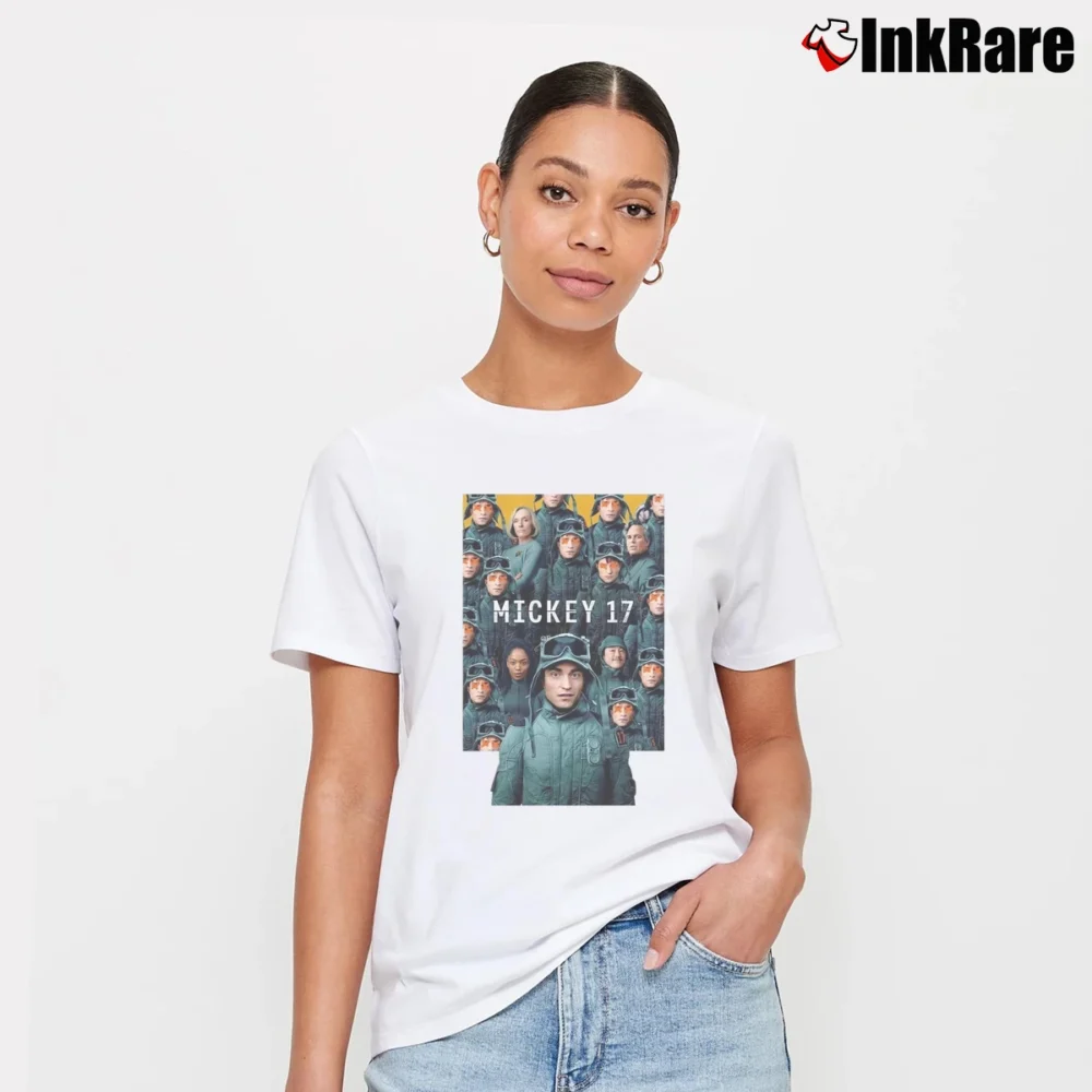 Women’s Mickey 17 Mickey Barnes T-Shirt in white | Soft, Flattering Fit