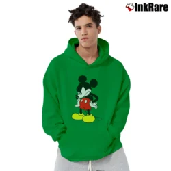 Men’s Mickey 90th Anniversary Rag Bone Collection Pullover Hoodie in irish green | Cozy, Durable, Modern Fit
