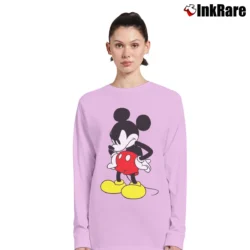 Women’s Mickey 90th Anniversary Rag Bone Collection Long-Sleeve Top in light pink | Sleek, Versatile, All-Season