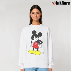 Women’s Mickey 90th Anniversary Rag Bone Collection Relaxed Sweatshirt in white | Soft, Laid-Back Vibe