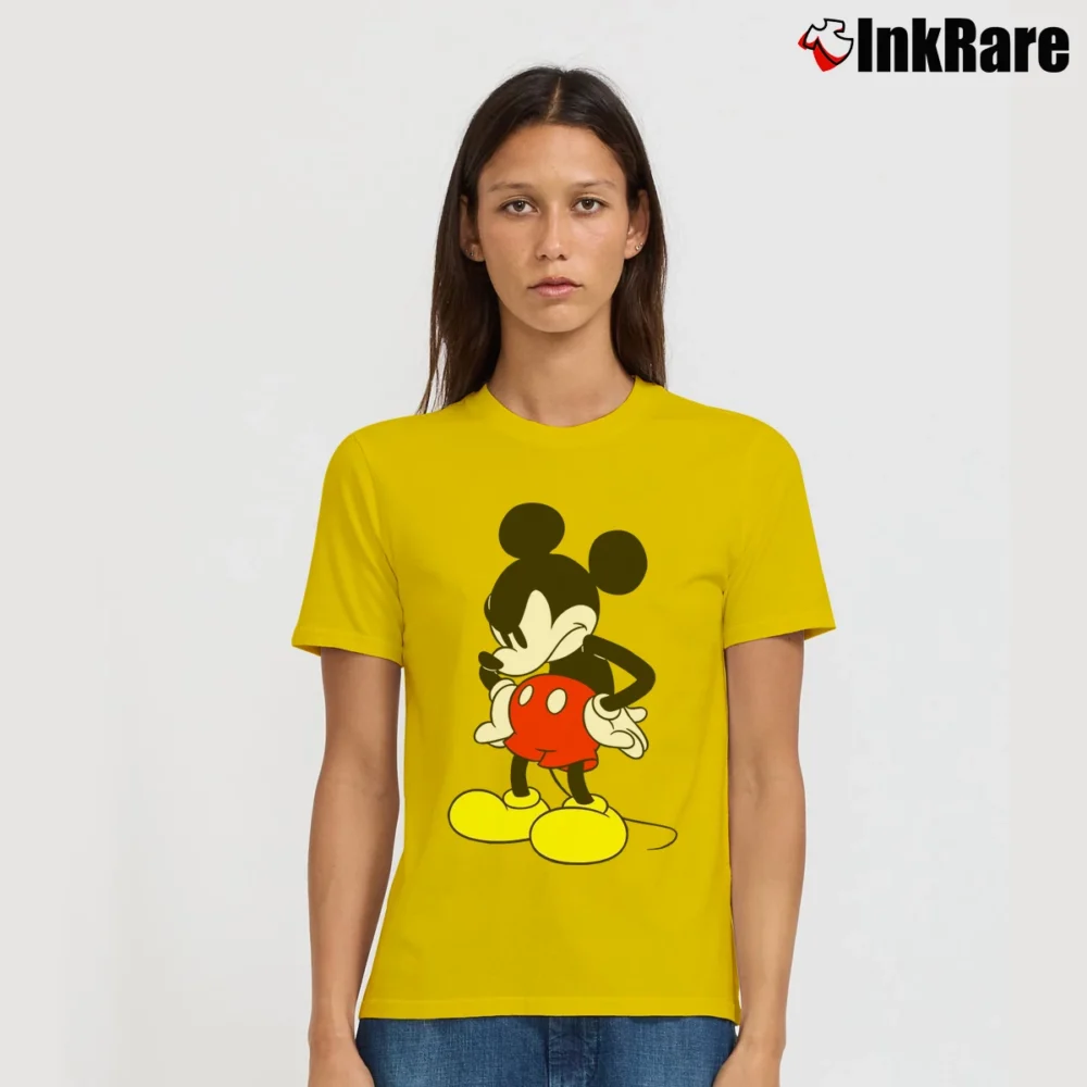 Women’s Mickey 90th Anniversary Rag Bone Collection Signature T-Shirt in yellow | Soft, Flattering Fit