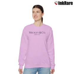 Women’s Mickey And Co Mickey Mouse Disney Vacation Relaxed Sweatshirt in light pink | Soft, Laid-Back Vibe