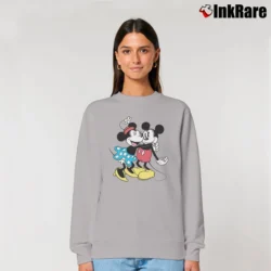 Women’s Mickey And Minnie Mouse Disney Relaxed Sweatshirt in sport grey | Soft, Laid-Back Vibe