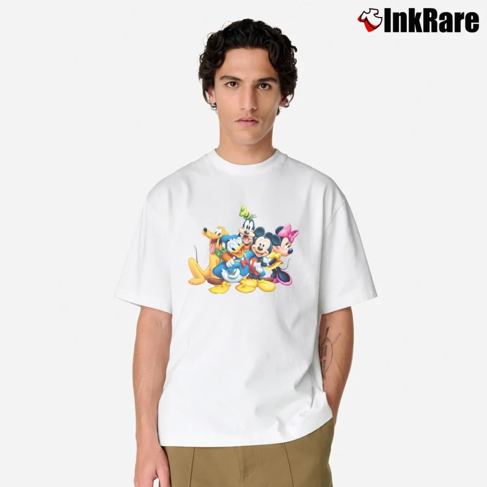 Men’s Mickey And The Gang Classic T-Shirt in white | Soft, Breathable Everyday Wear