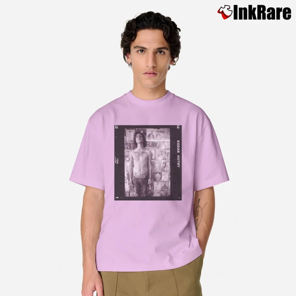 Men’s Mickey Avalon Album Cover Classic T-Shirt in light pink | Soft, Breathable Everyday Wear