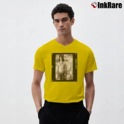 Men’s Mickey Avalon Album Cover V-Neck Tee in yellow | Sharp, Breathable, Everyday Staple