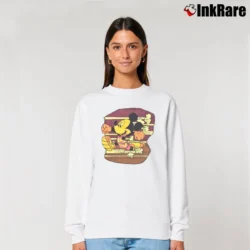 Women’s Mickey Donald Unlimited Track And Field Relaxed Sweatshirt in white | Soft, Laid-Back Vibe