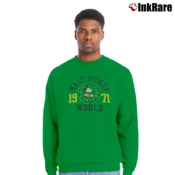 Men’s Mickey Est 1971 Walt Disney World Crewneck Sweatshirt in irish green | Cozy Fabric, Clean Style