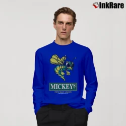 Men’s Mickey Fine Malt Liquor Vintage Long-Sleeve Shirt in royal blue | Sleek, Lightweight, Year-Round Wear