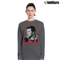 Women’s Mickey Milkovich Graphic Long-Sleeve Top in charcoal | Sleek, Versatile, All-Season