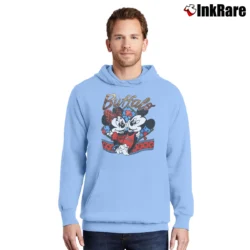 Men’s Mickey Minnie Buffalo Bills Football Fan Pullover Hoodie in light blue | Cozy, Durable, Modern Fit