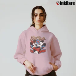Women’s Mickey Minnie Buffalo Bills Football Fan Cozy Hoodie in light pink | Warm, Structured, Stylish