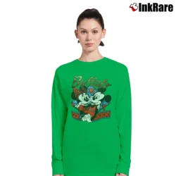 Women’s Mickey Minnie Buffalo Bills Football Fan Long-Sleeve Top in irish green | Sleek, Versatile, All-Season