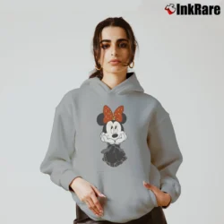 Women’s Mickey Minnie Retro Cartoon Cozy Hoodie in sport grey | Warm, Structured, Stylish
