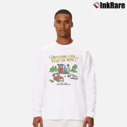 Men’s Mickey Minnie's Runaway Railway Nothing Can Stop Us Now Disney Long-Sleeve Shirt in white | Sleek, Lightweight, Year-Round Wear