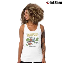 Women’s Mickey Minnie's Runaway Railway Nothing Can Stop Us Now Disney Tank Top in white | Lightweight, Movement-Friendly