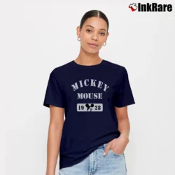 Women’s Mickey Mouse 1928 Disney Signature T-Shirt in navy | Soft, Flattering Fit