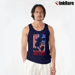 Men’s Mickey Mouse American Flag 1928 Graphic Tank Top in navy | Breathable, Active-Friendly Design