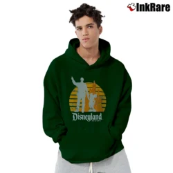 Men’s Mickey Mouse And Walt Disney Partners Statue Pullover Hoodie in forest green | Cozy, Durable, Modern Fit
