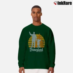 Men’s Mickey Mouse And Walt Disney Partners Statue Long-Sleeve Shirt in forest green | Sleek, Lightweight, Year-Round Wear
