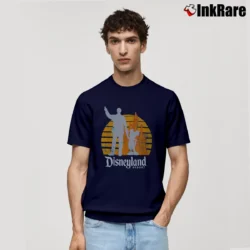 Men’s Mickey Mouse And Walt Disney Partners Statue Classic T-Shirt in navy | Soft, Breathable Everyday Wear