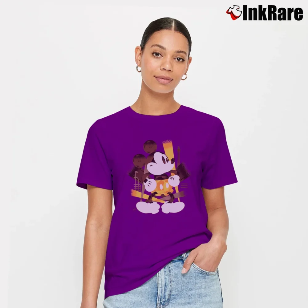Women’s Mickey Mouse Artist Series Disney Parks Signature T-Shirt in purple | Soft, Flattering Fit