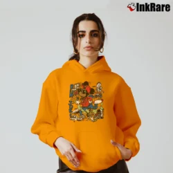 Women’s Mickey Mouse Bootleg Run Joe Graphic Cozy Hoodie in orange | Warm, Structured, Stylish