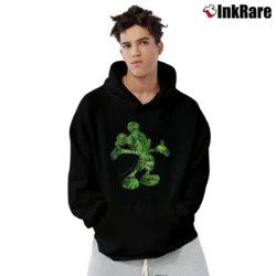 Men’s Mickey Mouse Cannabis Weed Funny Graphic Pullover Hoodie in black | Cozy, Durable, Modern Fit