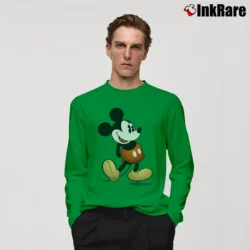 Men’s Mickey Mouse Classic Disney World Long-Sleeve Shirt in irish green | Sleek, Lightweight, Year-Round Wear