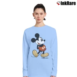 Women’s Mickey Mouse Classic Disney World Long-Sleeve Top in light blue | Sleek, Versatile, All-Season