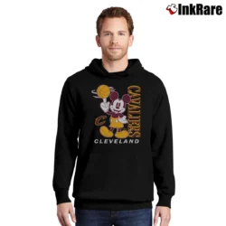 Men’s Mickey Mouse Cleveland Cavaliers Basketball Fan Pullover Hoodie in black | Cozy, Durable, Modern Fit
