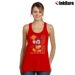 Women’s Mickey Mouse Cleveland Cavaliers Basketball Fan Tank Top in red | Lightweight, Movement-Friendly