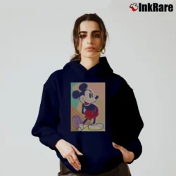 Women’s Mickey Mouse Color Graphic Cozy Hoodie in navy | Warm, Structured, Stylish