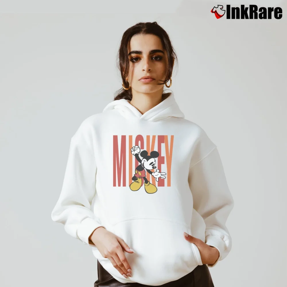 Women’s Mickey Mouse Concert Hippy Disney Cozy Hoodie in white | Warm, Structured, Stylish