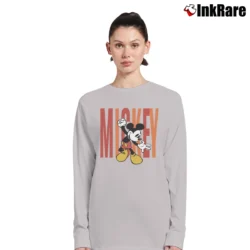 Women’s Mickey Mouse Concert Hippy Disney Long-Sleeve Top in sport grey | Sleek, Versatile, All-Season