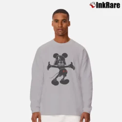 Men’s Mickey Mouse Darth Vader Long-Sleeve Shirt in sport grey | Sleek, Lightweight, Year-Round Wear