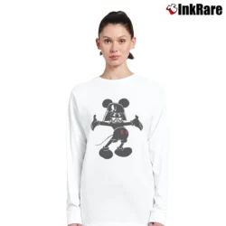 Women’s Mickey Mouse Darth Vader Long-Sleeve Top in white | Sleek, Versatile, All-Season