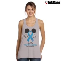 Women’s Mickey Mouse Diabetes Awareness No One Fights Alone Tank Top in sport grey | Lightweight, Movement-Friendly