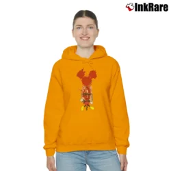 Women’s Mickey Mouse End Comic Mouse Trap Cozy Hoodie in orange | Warm, Structured, Stylish