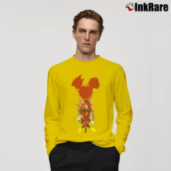 Men’s Mickey Mouse End Comic Mouse Trap Long-Sleeve Shirt in yellow | Sleek, Lightweight, Year-Round Wear