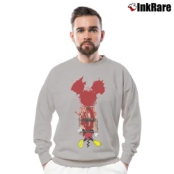 Men’s Mickey Mouse End Comic Mouse Trap Crewneck Sweatshirt in sport grey | Cozy Fabric, Clean Style