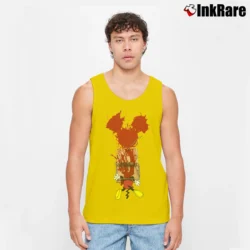 Men’s Mickey Mouse End Comic Mouse Trap Tank Top in yellow | Breathable, Active-Friendly Design